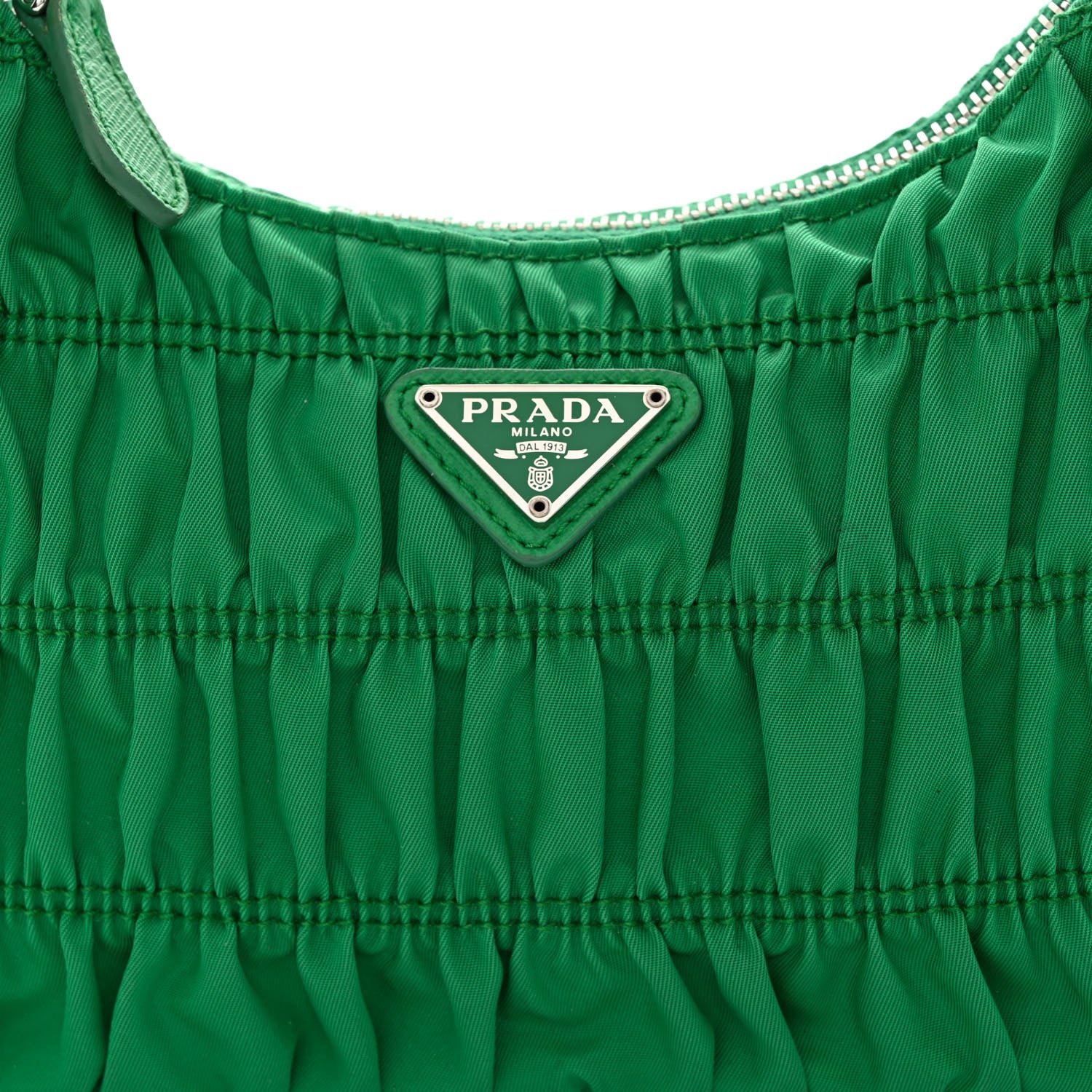 Prada Tessuto Nylon Gaufre Shoulder Bag Menta 9 of 14