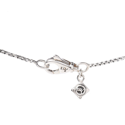 David Yurman Sterling Silver Diamond 8mm Petite Chatelaine Pave Pendant Necklace 4 of 4
