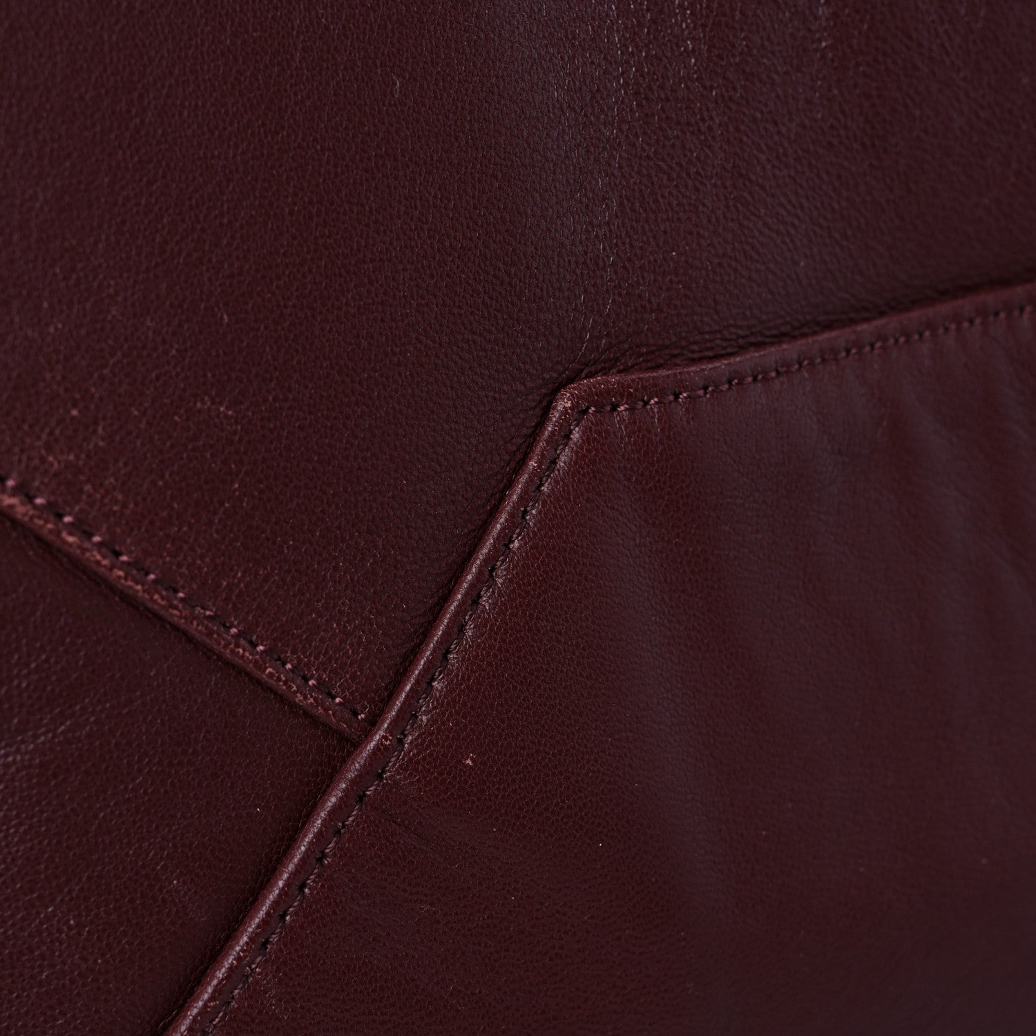 Celine Lambskin Horizontal Bi-Color Cabas Hibiscus Rust 13 of 14