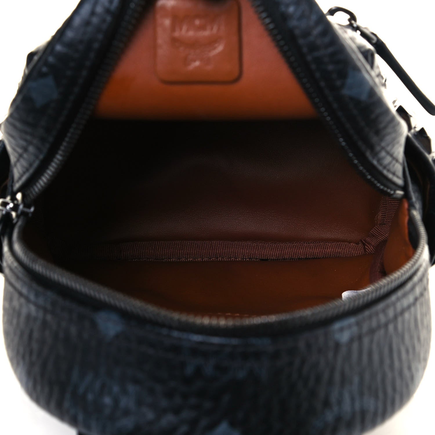 MCM Visetos Side Stud X-Mini Stark Bebe Boo Backpack Black 5 of 10