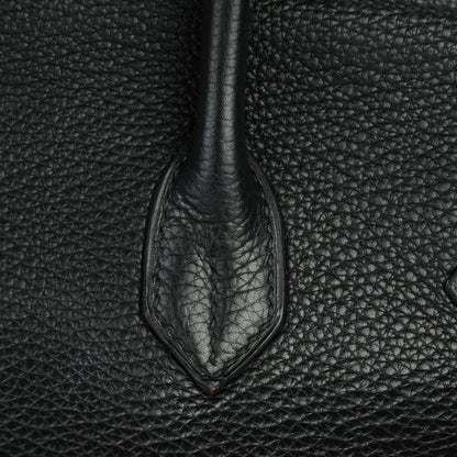 Hermes Taurillon Clemence Birkin 35 Black 12 of 28
