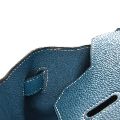 Hermes Togo Birkin 40 Blue Jean 36 of 37