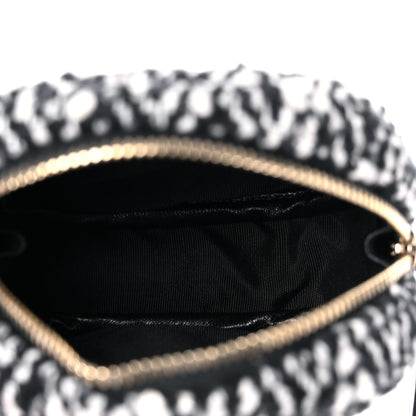 Chanel Tweed Lambskin Quilted Waist Bag With Coin Purse Black 8 of 12