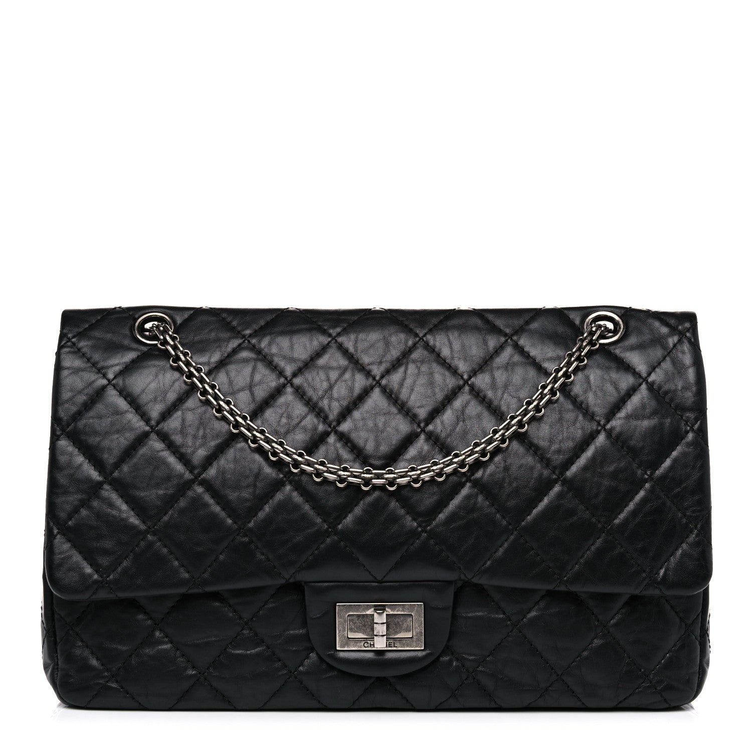 Chanel Aged Calfskin Quilted 2.55 Reissue 227 Flap Black 1 of 16