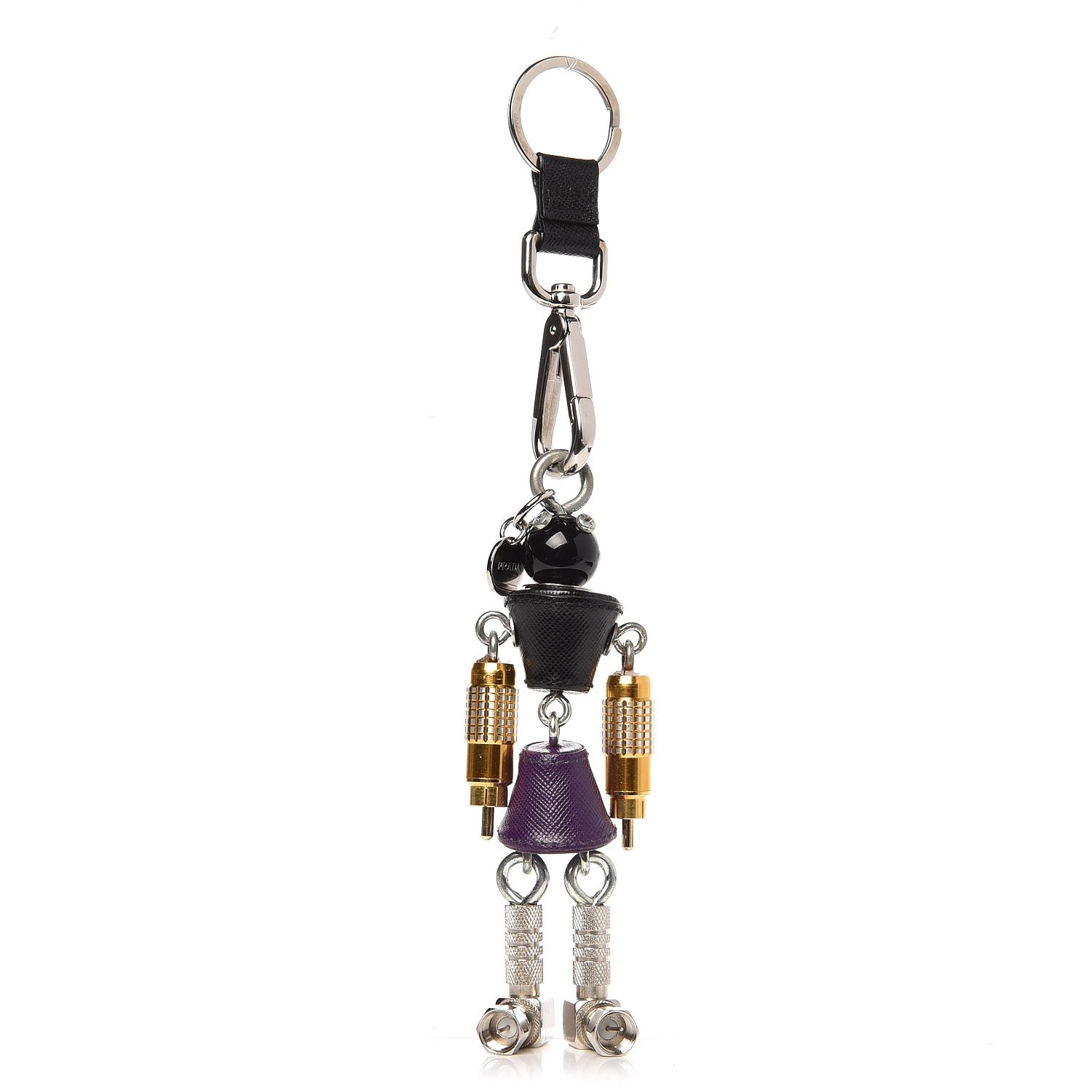 Prada Robot Trick Keychain Black Purple 1 of 3