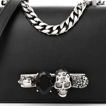 Alexander McQueen Calfskin Knuckle Crossbody Black 7 of 9
