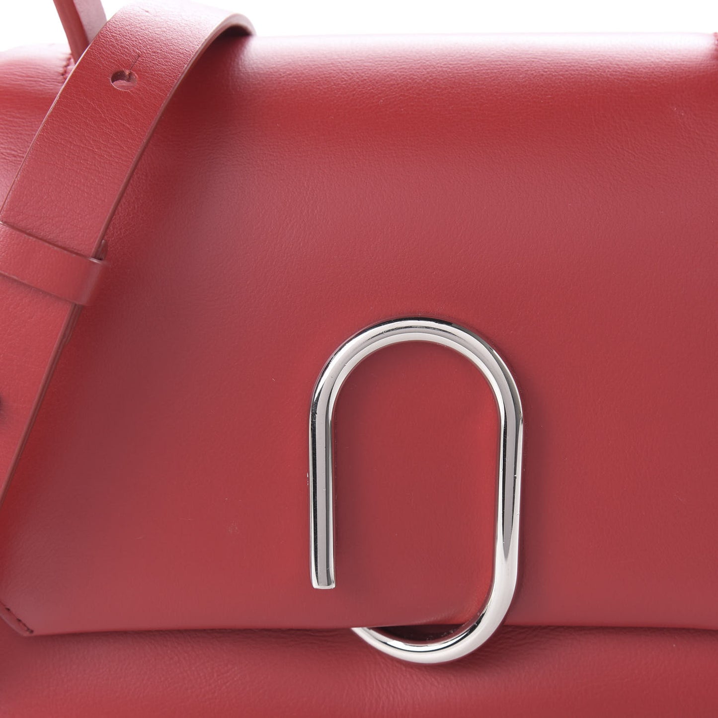 3.1 Smooth Calfskin Mini Alix Top Handle Satchel Red