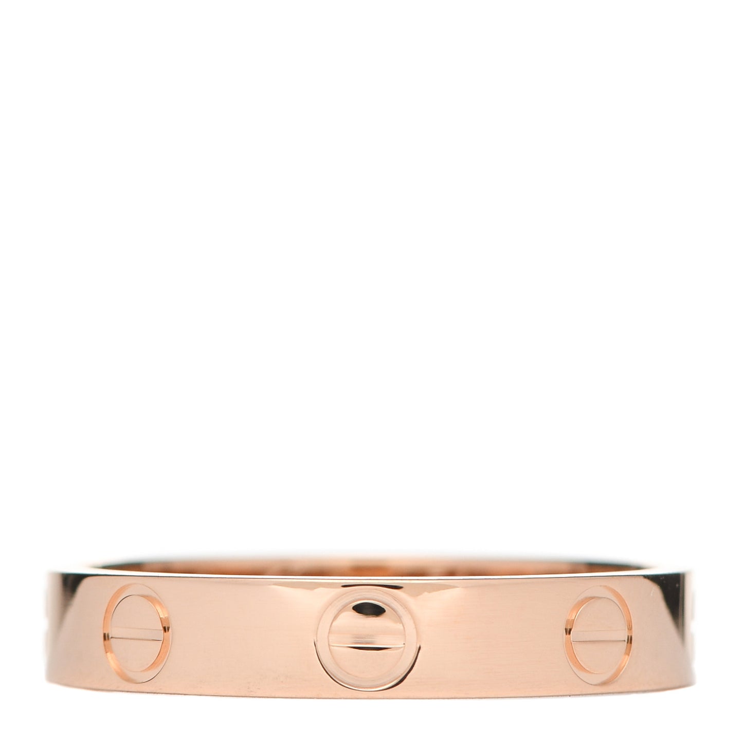 18K Pink Gold 3.5mm LOVE Wedding Band Ring 54 7