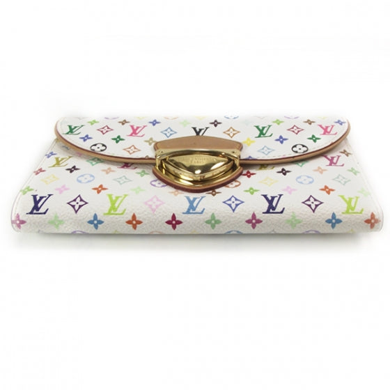 Monogram Multicolor Eugenie Wallet White