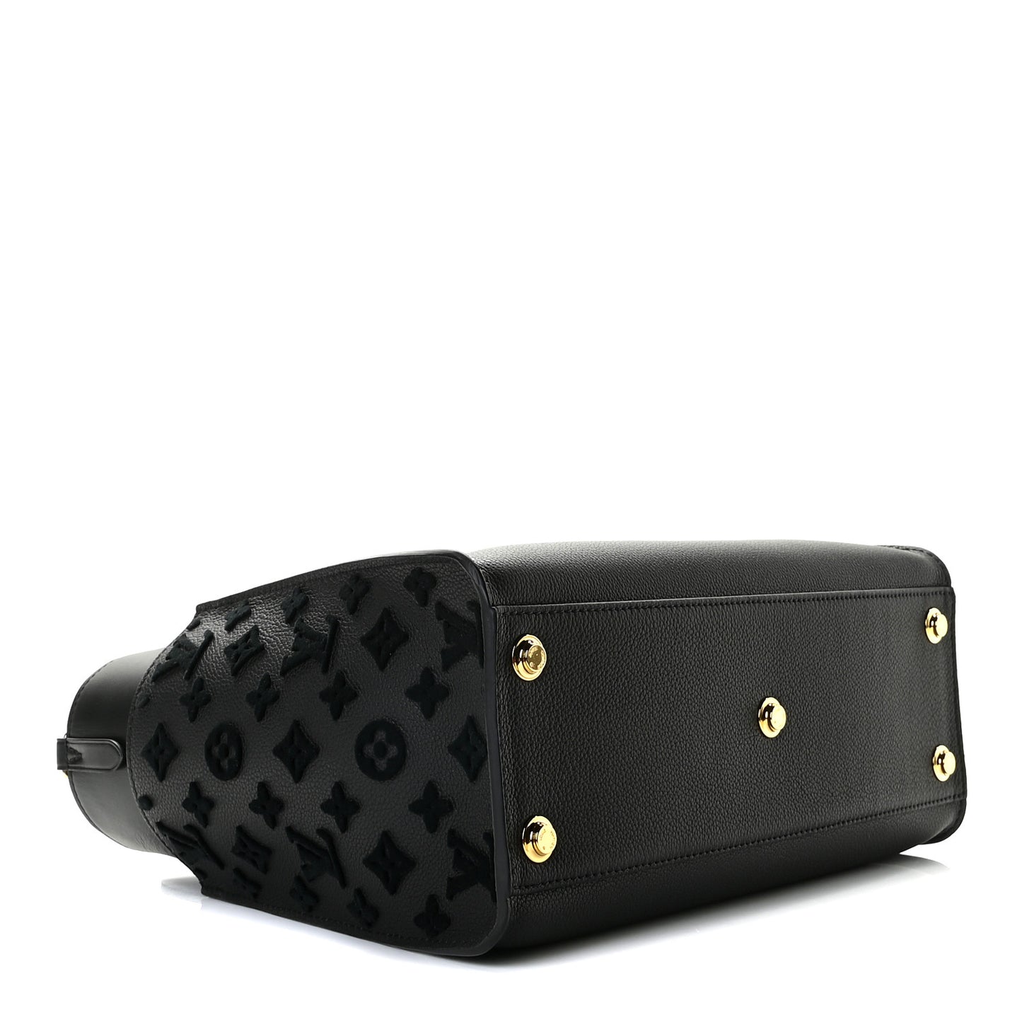 Calfskin Monogram Tufting On My Side Black