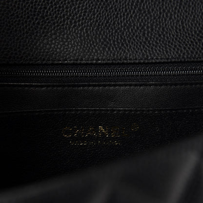 Chanel Caviar Quilted Jumbo Single Flap Black 8 of 11