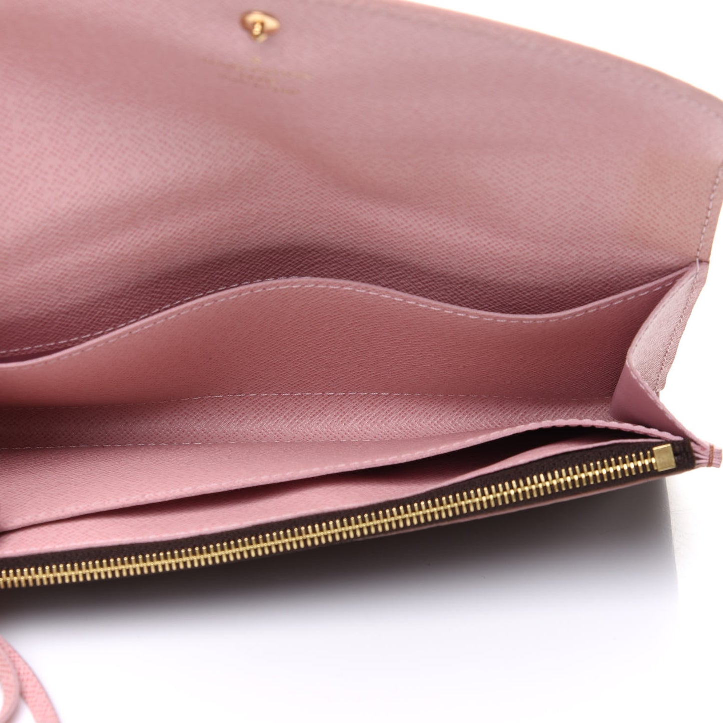 Damier Ebene Caissa Wallet Rose Ballerine