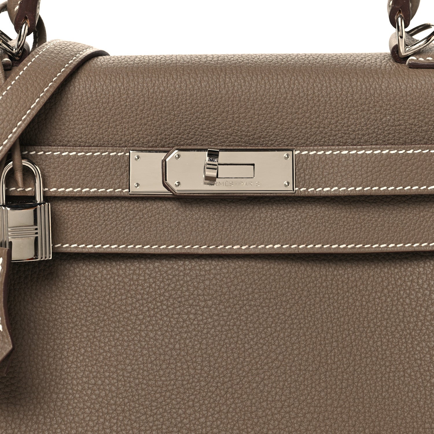 Hermes Togo Kelly Retourne 28 Etoupe 7 of 12