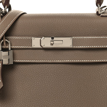 Hermes Togo Kelly Retourne 28 Etoupe 7 of 12