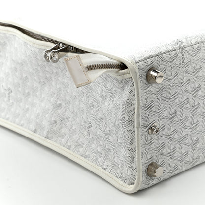 Goyard Goyardine Caravelle 50 Folding Suitcase White 13 of 14