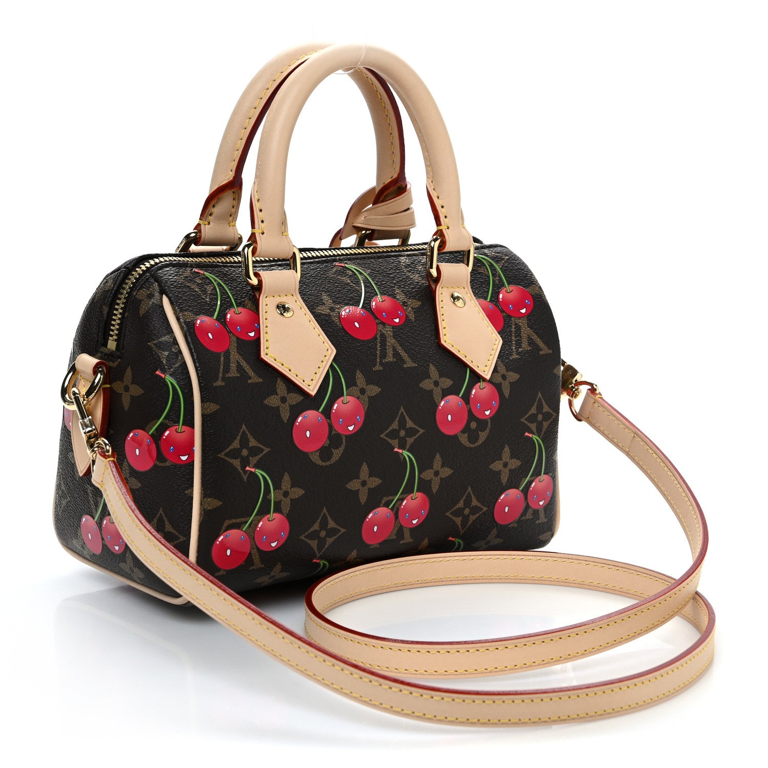Louis Vuitton LV X TM Monogram Cerises Speedy Bandouliere 20 3 of 9