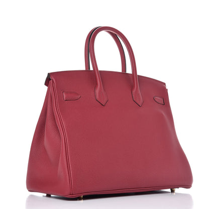 Hermes Togo Birkin 35 Rouge Grenat 3 of 38