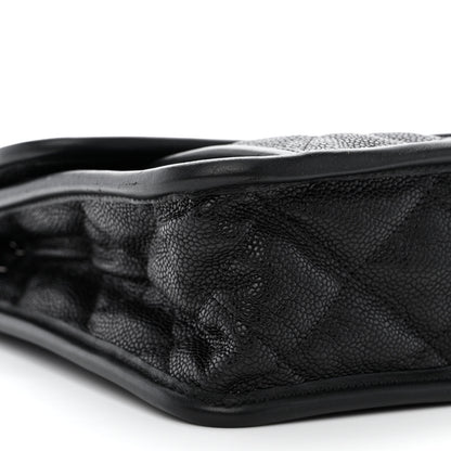 Chanel Caviar Quilted Large French Riviera Flap Black 9 of 10