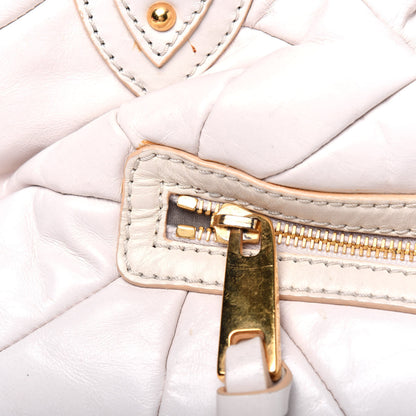 Marc Jacobs Calfskin Quilted Stam White 28 of 37