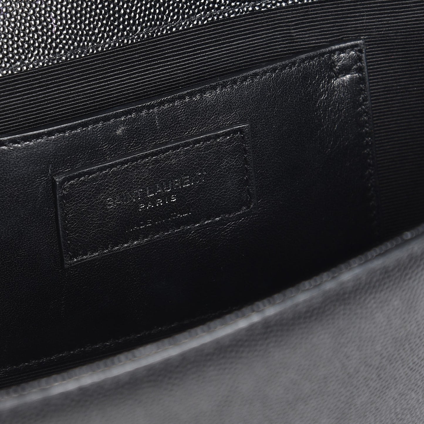 Grain De Poudre Medium Classic Monogram Kate Satchel Black