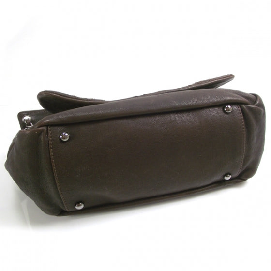Chanel Leather Diamond Stitch Flap Brown 4 of 8