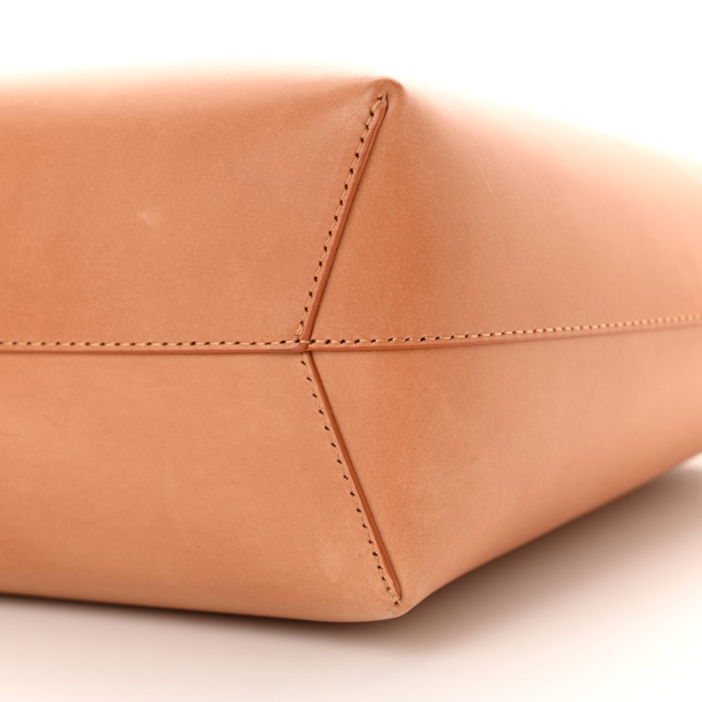 Calfskin Small Shopping Tote Cammello Dolly