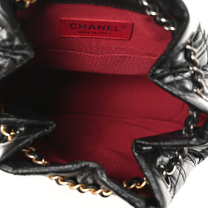 Chanel Aged Calfskin Quilted Small Gabrielle Backpack Black 5 of 10