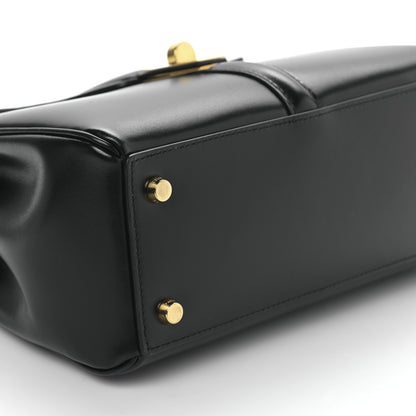 Celine Satinated Calfskin Small 16 Top Handle Bag Black 9 of 10