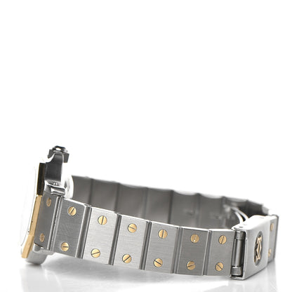 Cartier Stainless Steel 18K Yellow Gold 24mm Santos Octagon Automatic Watch 4 of 9