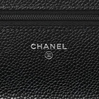 Chanel Caviar Quilted Wallet On Chain WOC Black 6 of 12