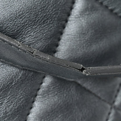 Chanel Metallic Lambskin Quilted Large Week End on Mars Tote Charcoal 14 of 15