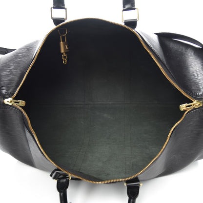 Louis Vuitton Epi Keepall Bandouliere 55 Black 5 of 19