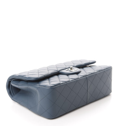 Chanel Lambskin Quilted Jumbo Double Flap Light Blue 4 of 10