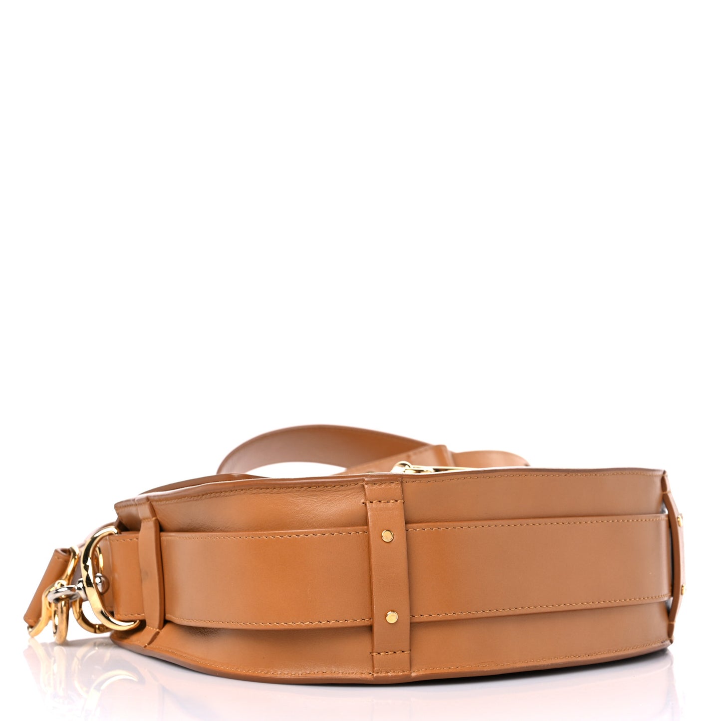 Calfskin Suede Large Tess Bag Autumnal Brown