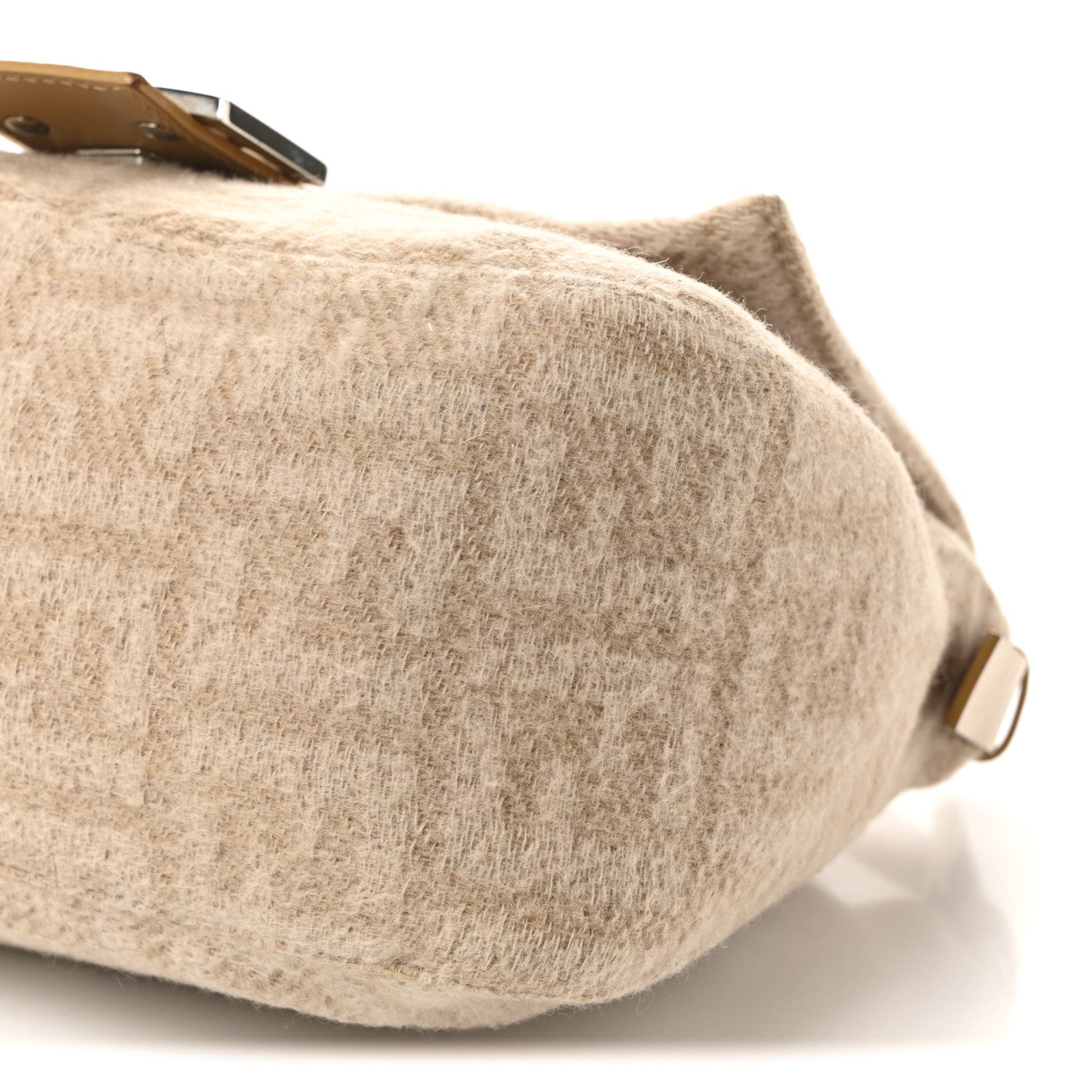 Fendi Wool Zucca Mama Baguette Beige 9 of 10