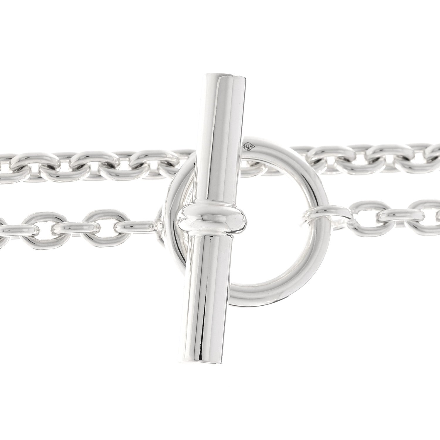 Hermes Sterling Silver Farandole Necklace 160 4 of 6