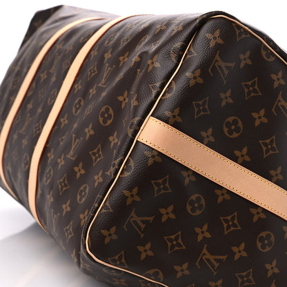 Louis Vuitton Monogram Keepall Bandouliere 55 8 of 11