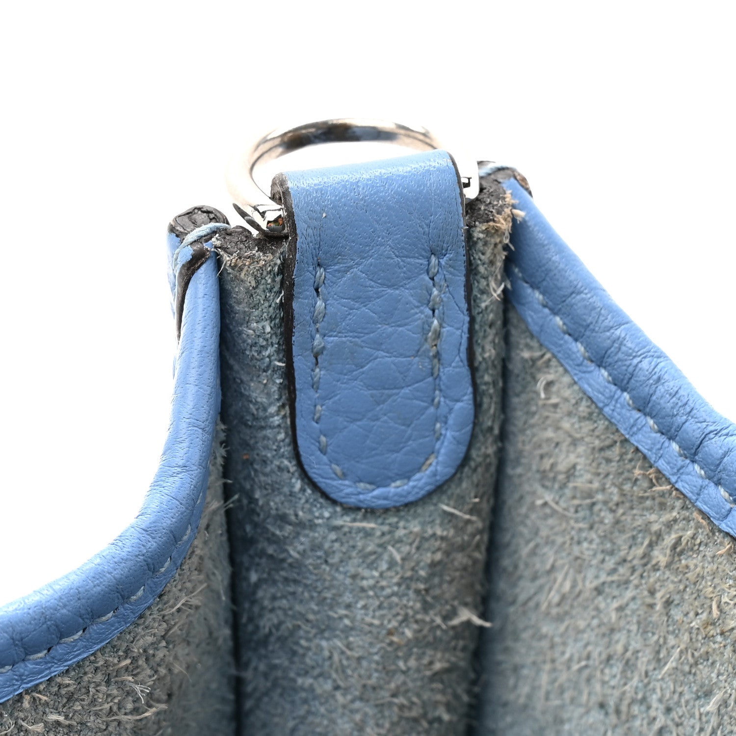 Hermes Taurillon Clemence Amazone Evelyne TPM Bleu Paradis Bleu Saphir 11 of 12