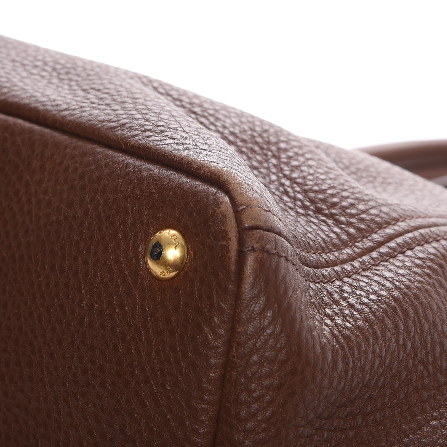 Prada Vitello Daino Tote Palissandro 16 of 20