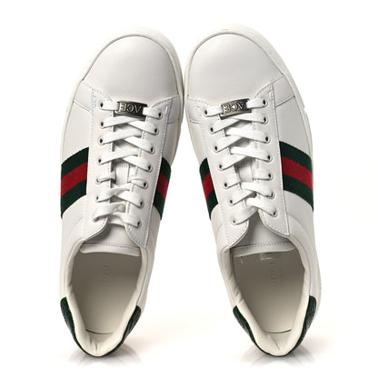 Gucci Ultralight Plume Calfskin Web Womens Ace Platform Sneakers 39.5 White 2 of 10