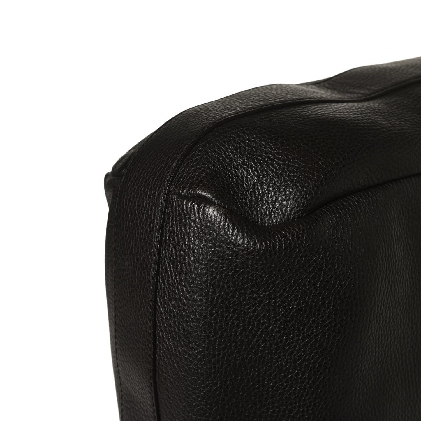 Grained Calfskin Bamboo Bar Hobo Dark Brown