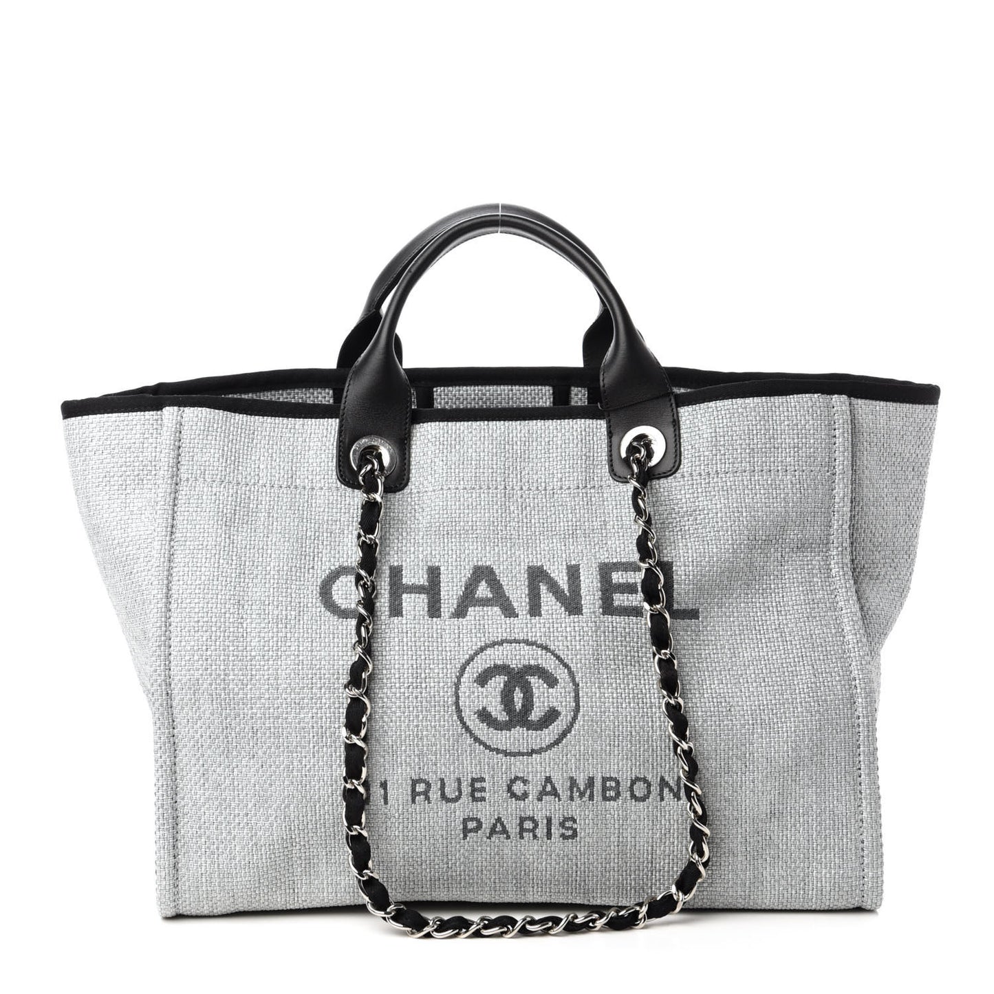 Canvas Medium Deauville Tote Grey