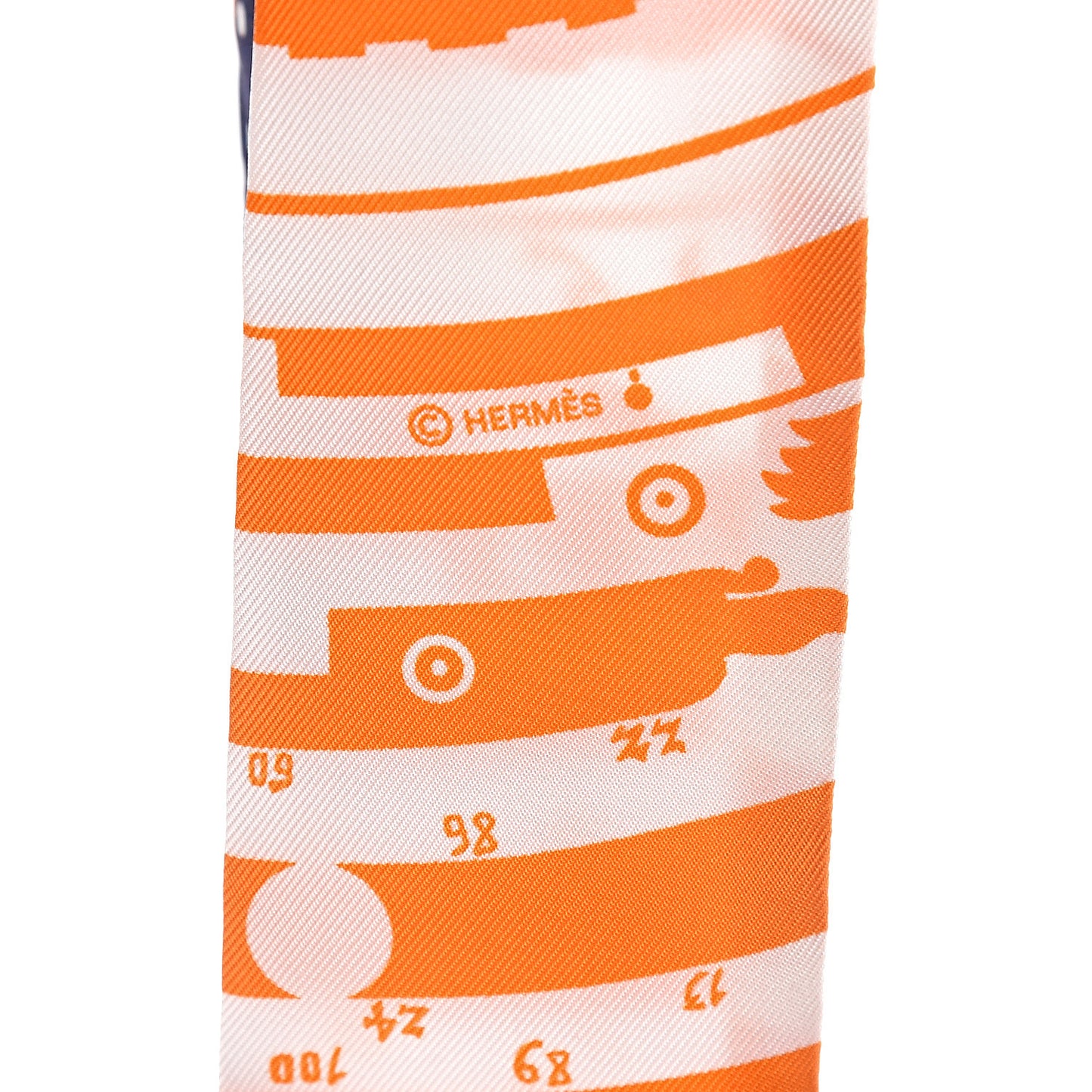 Silk Astrologie a Pois Twilly Orange Marine White