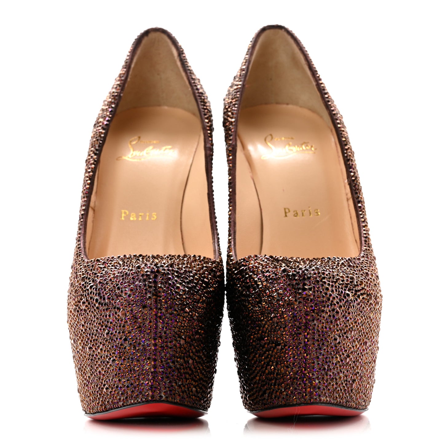 Crystal Suede Burma Daffodile Strass 160 Pumps 38 Plum