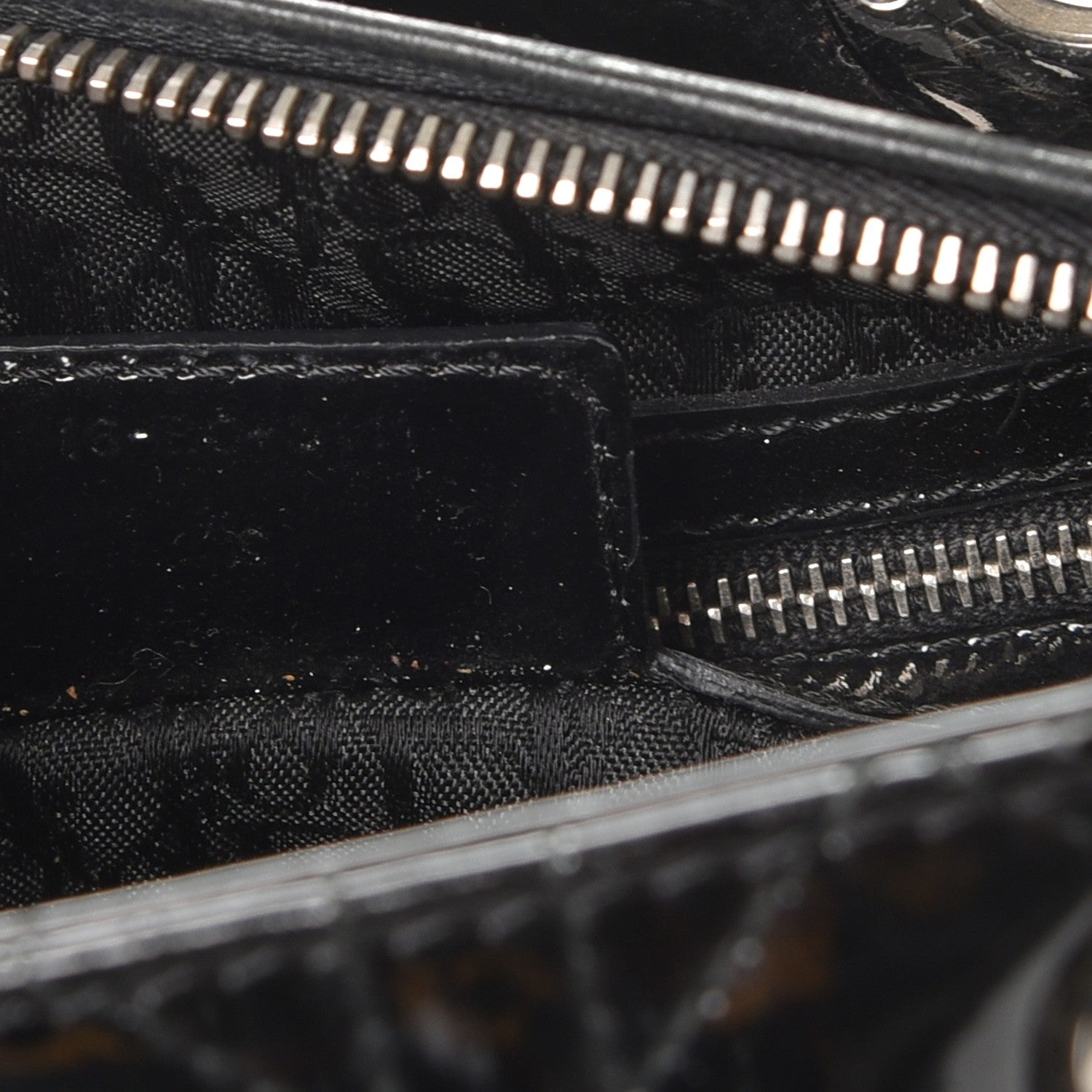 Christian Dior Patent Cannage Medium Lady Dior Black 9 of 14
