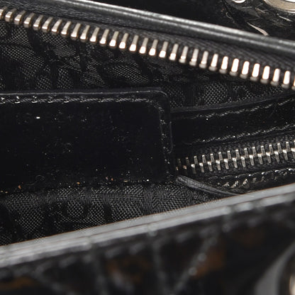 Christian Dior Patent Cannage Medium Lady Dior Black 9 of 14