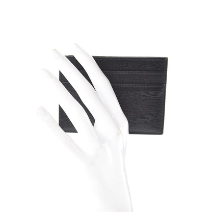 Christian Dior Calfskin Bee Signature Card Holder Black 2 of 9
