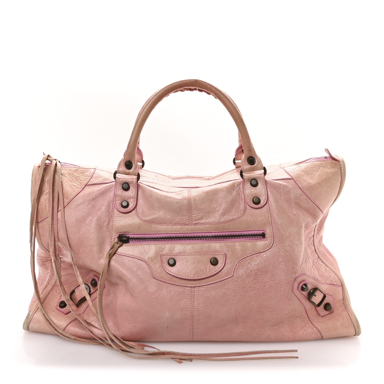 Balenciaga Agneau Classic Hardware Work Bubblegum 1 of 12