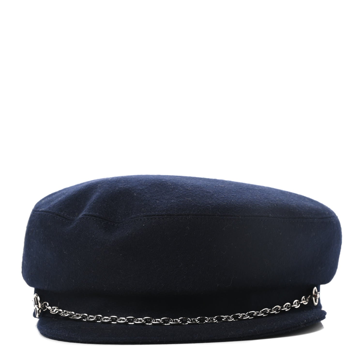 Hermes Cashmere Womens Belle-Ile Cap 57 Navy 5 of 8