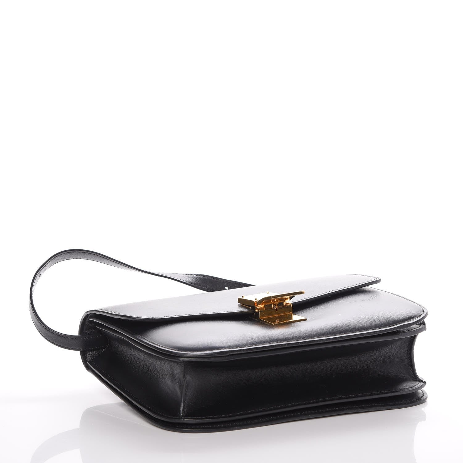 Celine Box Calfskin Medium Classic Box Flap Bag Black 4 of 11